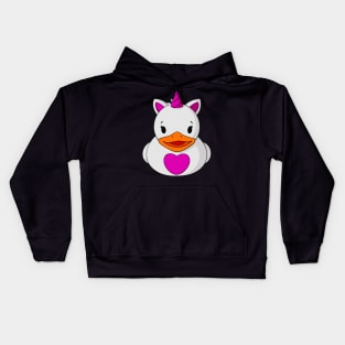 Unicorn Rubber Duck Kids Hoodie